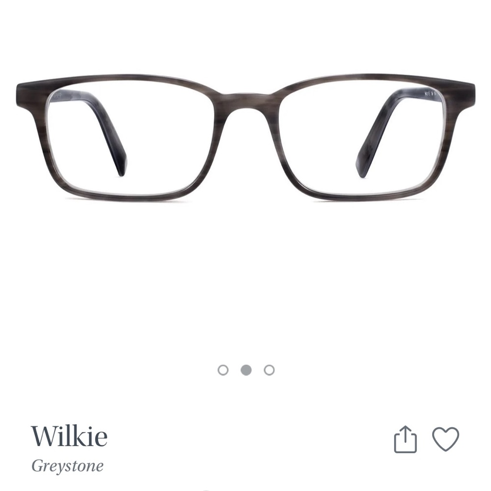 Warby Parker “Wilkie” Glasses In Greystone